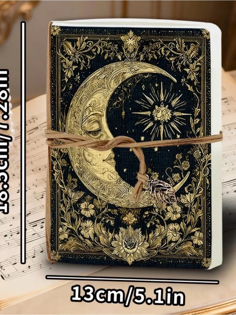 Premium Black & Gold Sun Journal